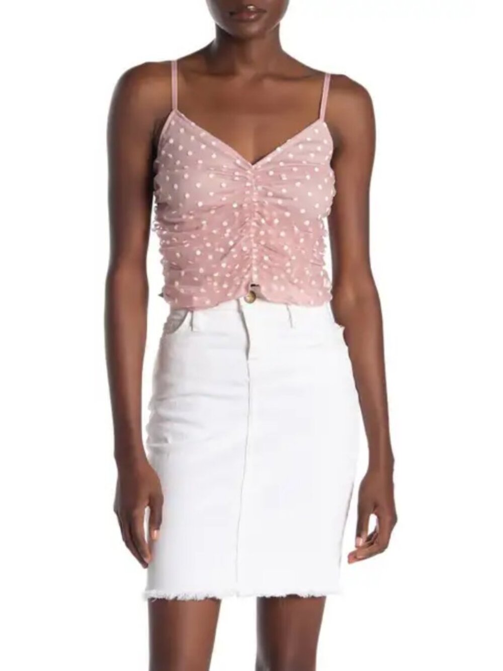 CODEXMODE Flocked Mesh Camisole